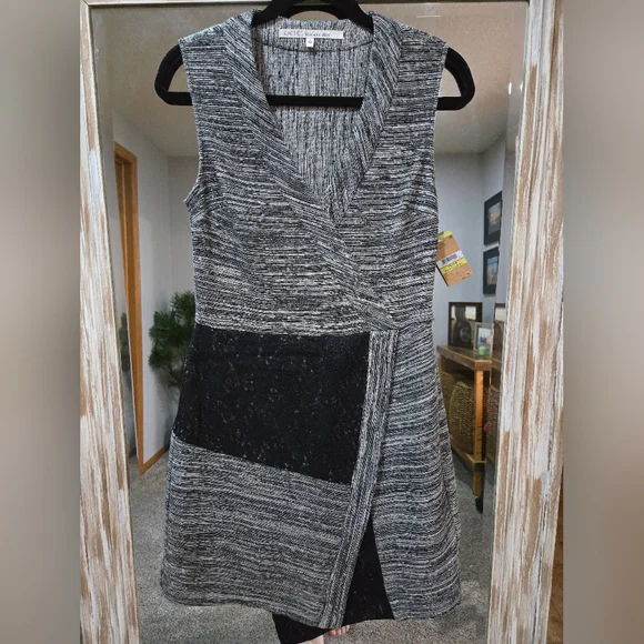 RACHEL Rachel Roy Black and Gray Women's Dress - Picture 2 of 4